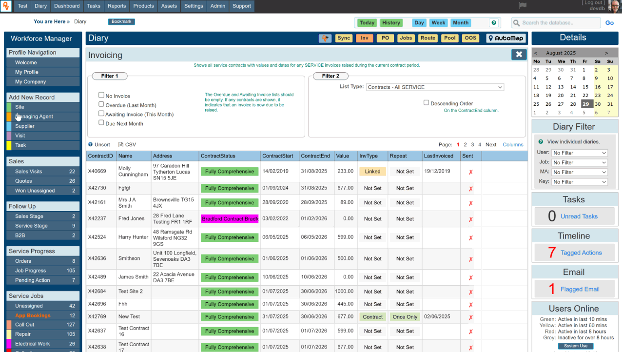 Route Planning location software with field service management